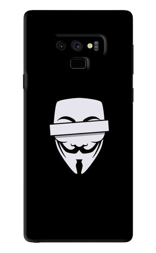 Anonymous Face Samsung Galaxy Note 9 Back Skin Wrap