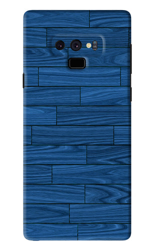 Blue Wooden Texture Samsung Galaxy Note 9 Back Skin Wrap