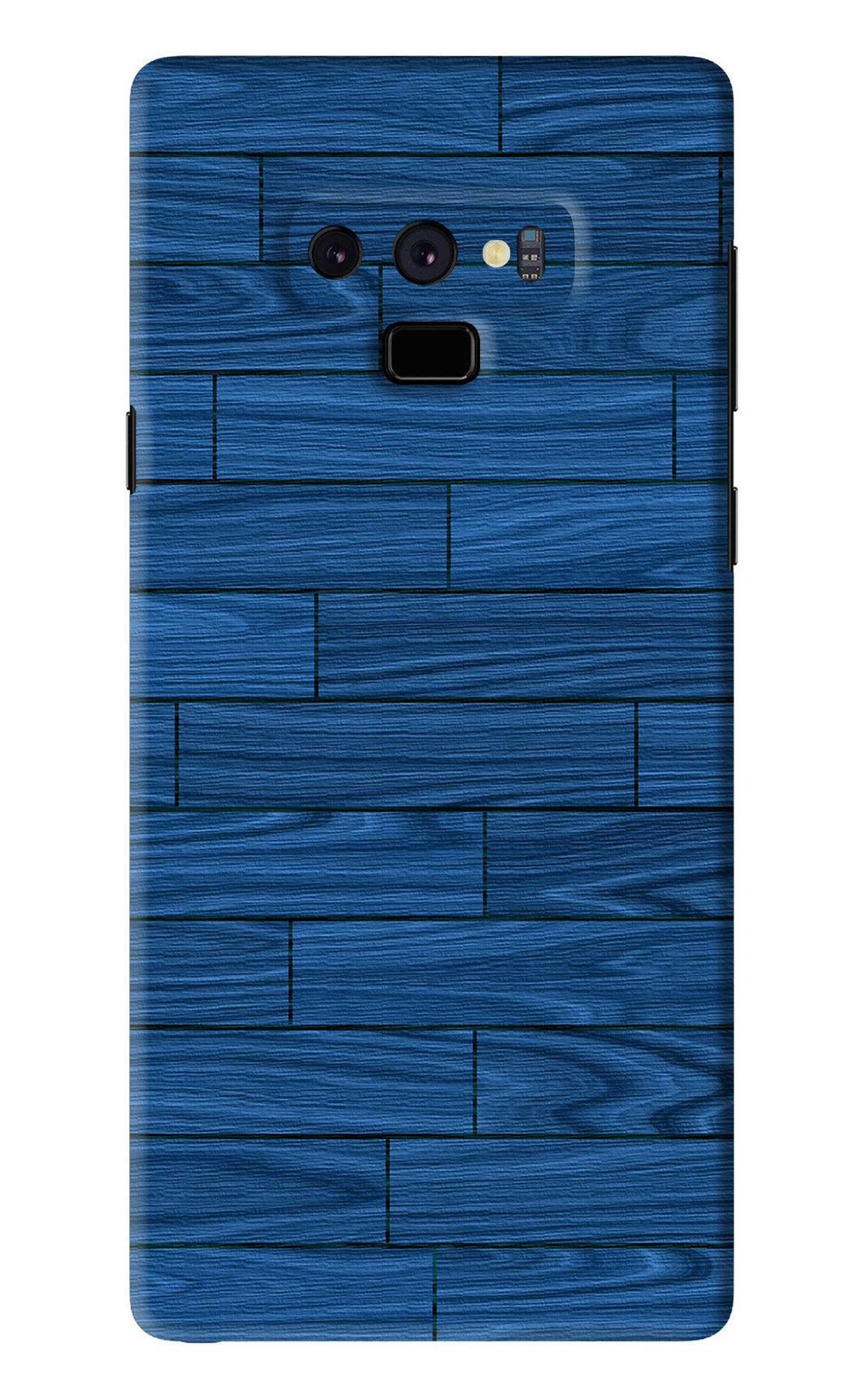 Blue Wooden Texture Samsung Galaxy Note 9 Back Skin Wrap