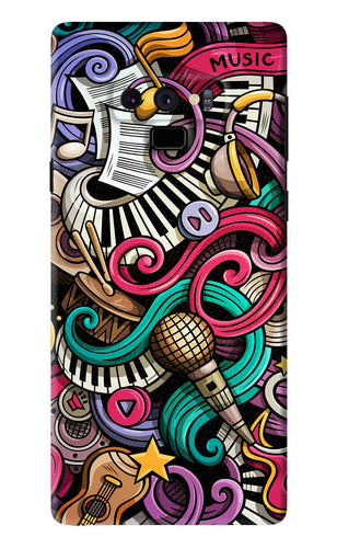 Music Abstract Samsung Galaxy Note 9 Back Skin Wrap