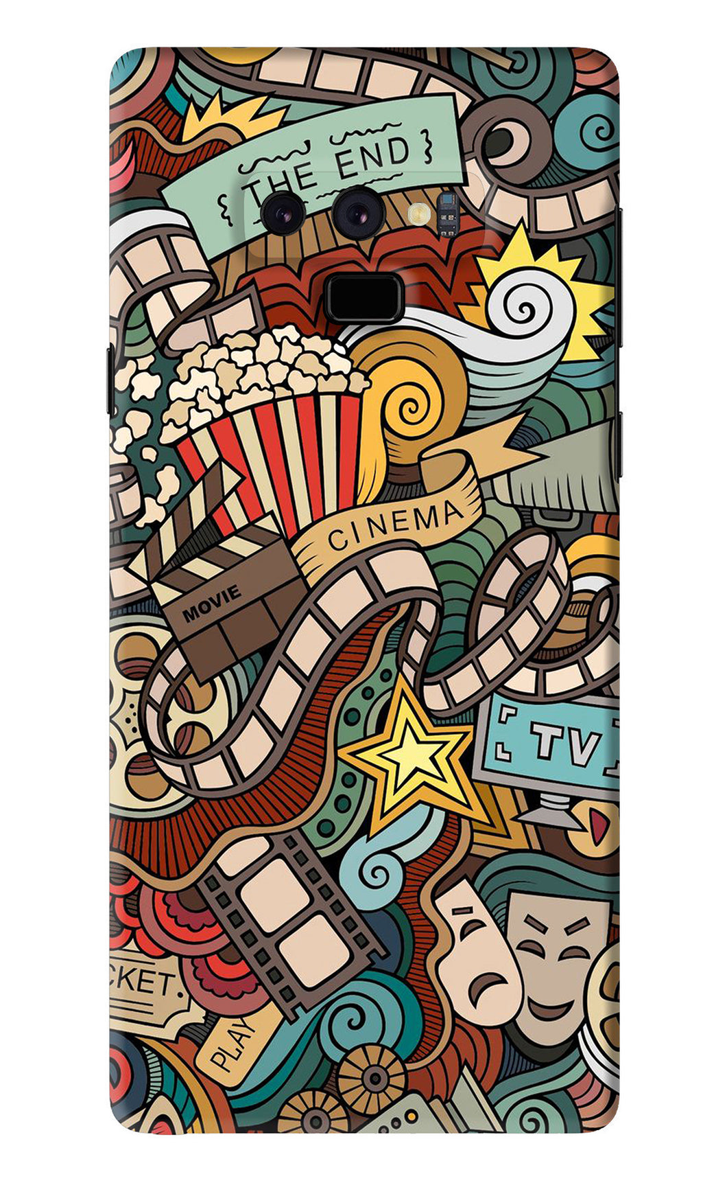 Cinema Abstract Samsung Galaxy Note 9 Back Skin Wrap