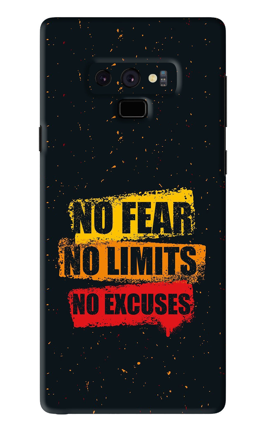 No Fear No Limits No Excuses Samsung Galaxy Note 9 Back Skin Wrap