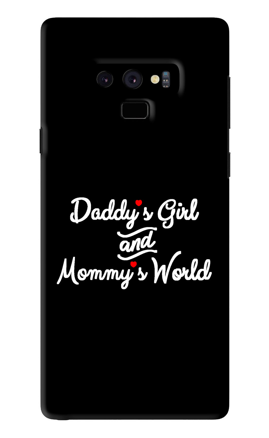 Daddy's Girl and Mommy's World Samsung Galaxy Note 9 Back Skin Wrap