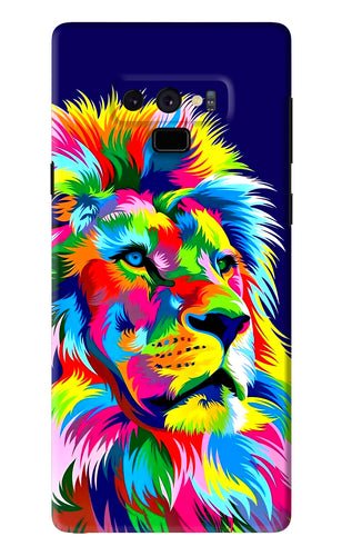 Vector Art Lion Samsung Galaxy Note 9 Back Skin Wrap