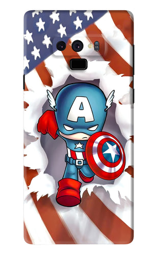 Captain America Samsung Galaxy Note 9 Back Skin Wrap