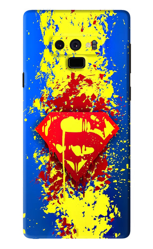 Superman logo Samsung Galaxy Note 9 Back Skin Wrap