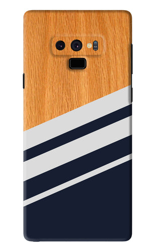 Black And White Wooden Samsung Galaxy Note 9 Back Skin Wrap