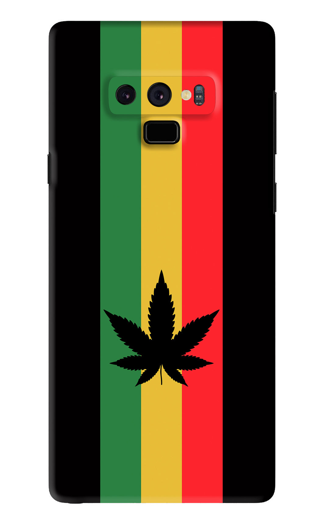 Weed Flag Samsung Galaxy Note 9 Back Skin Wrap