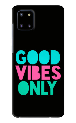 Quote Good Vibes Only Samsung Galaxy Note 10 Lite Back Skin Wrap