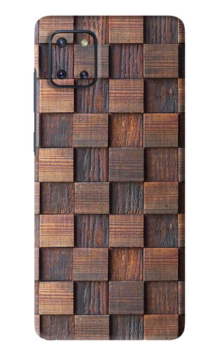 Wooden Cube Design Samsung Galaxy Note 10 Lite Back Skin Wrap