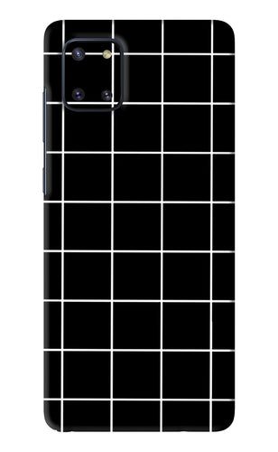 White Grid Samsung Galaxy Note 10 Lite Back Skin Wrap