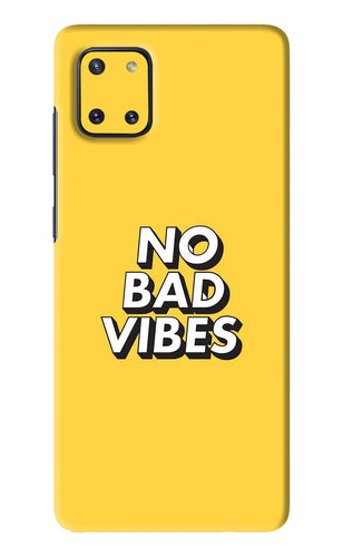 No Bad Vibes Samsung Galaxy Note 10 Lite Back Skin Wrap