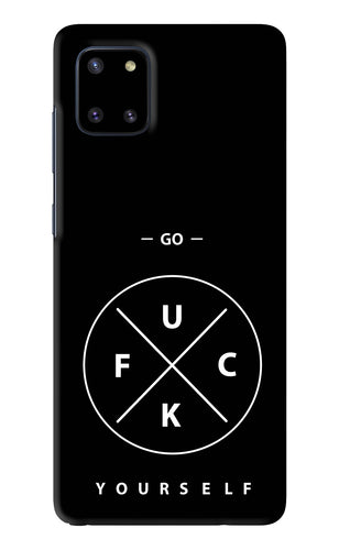 Go Fuck Yourself Samsung Galaxy Note 10 Lite Back Skin Wrap