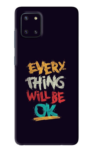 Everything Will Be Ok Samsung Galaxy Note 10 Lite Back Skin Wrap