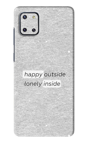 Happy Outside Lonely Inside Samsung Galaxy Note 10 Lite Back Skin Wrap