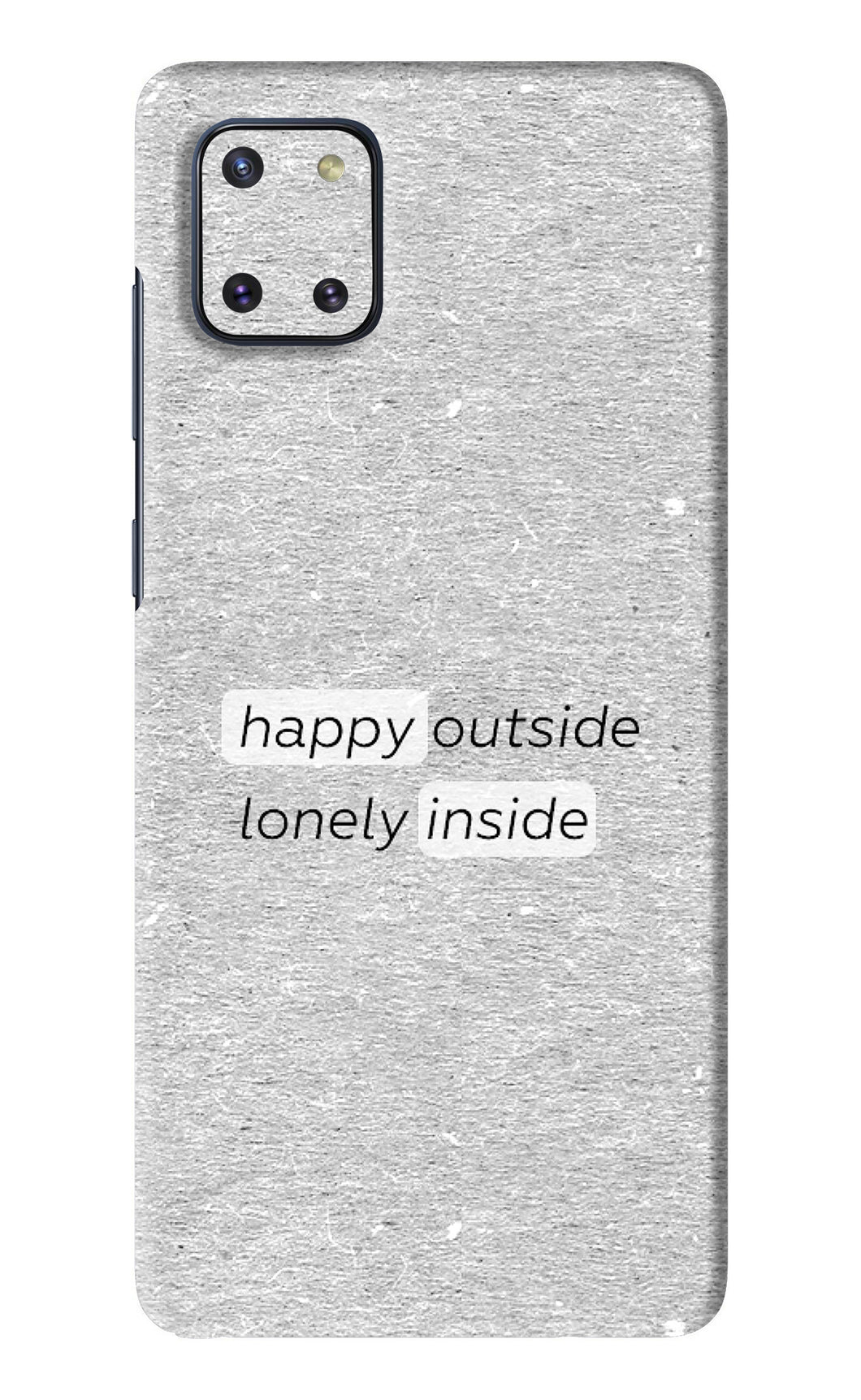 Happy Outside Lonely Inside Samsung Galaxy Note 10 Lite Back Skin Wrap