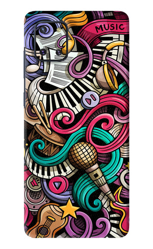 Music Abstract Samsung Galaxy Note 10 Lite Back Skin Wrap