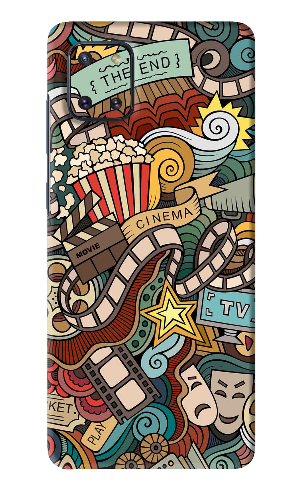 Cinema Abstract Samsung Galaxy Note 10 Lite Back Skin Wrap