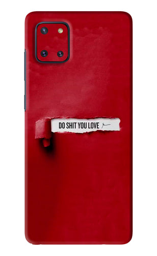 Do Shit You Love Samsung Galaxy Note 10 Lite Back Skin Wrap