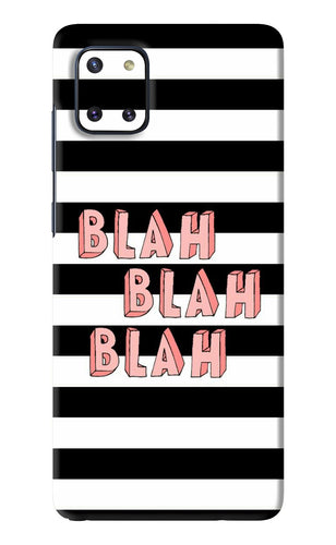 Blah Blah Blah Samsung Galaxy Note 10 Lite Back Skin Wrap