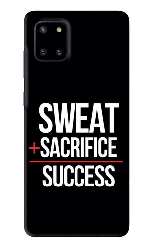 Sweat Sacrifice Success Samsung Galaxy Note 10 Lite Back Skin Wrap
