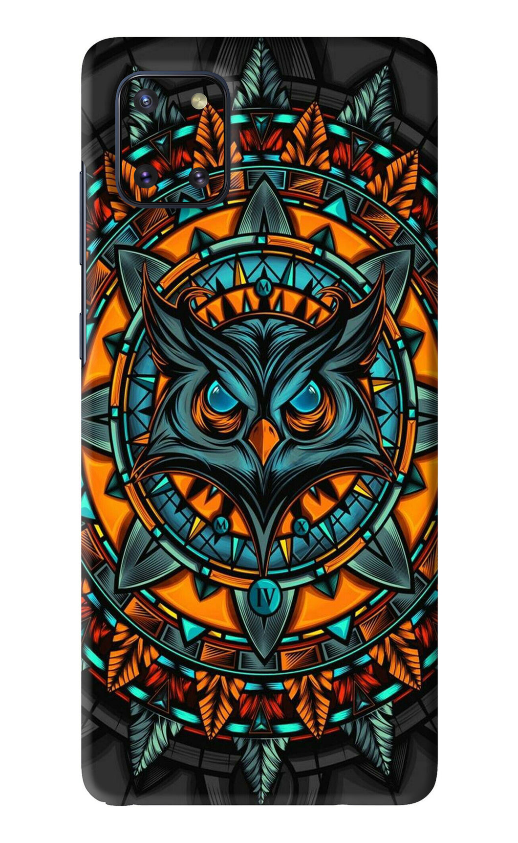 Angry Owl Art Samsung Galaxy Note 10 Lite Back Skin Wrap