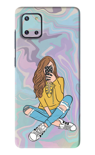 Selfie Girl Samsung Galaxy Note 10 Lite Back Skin Wrap