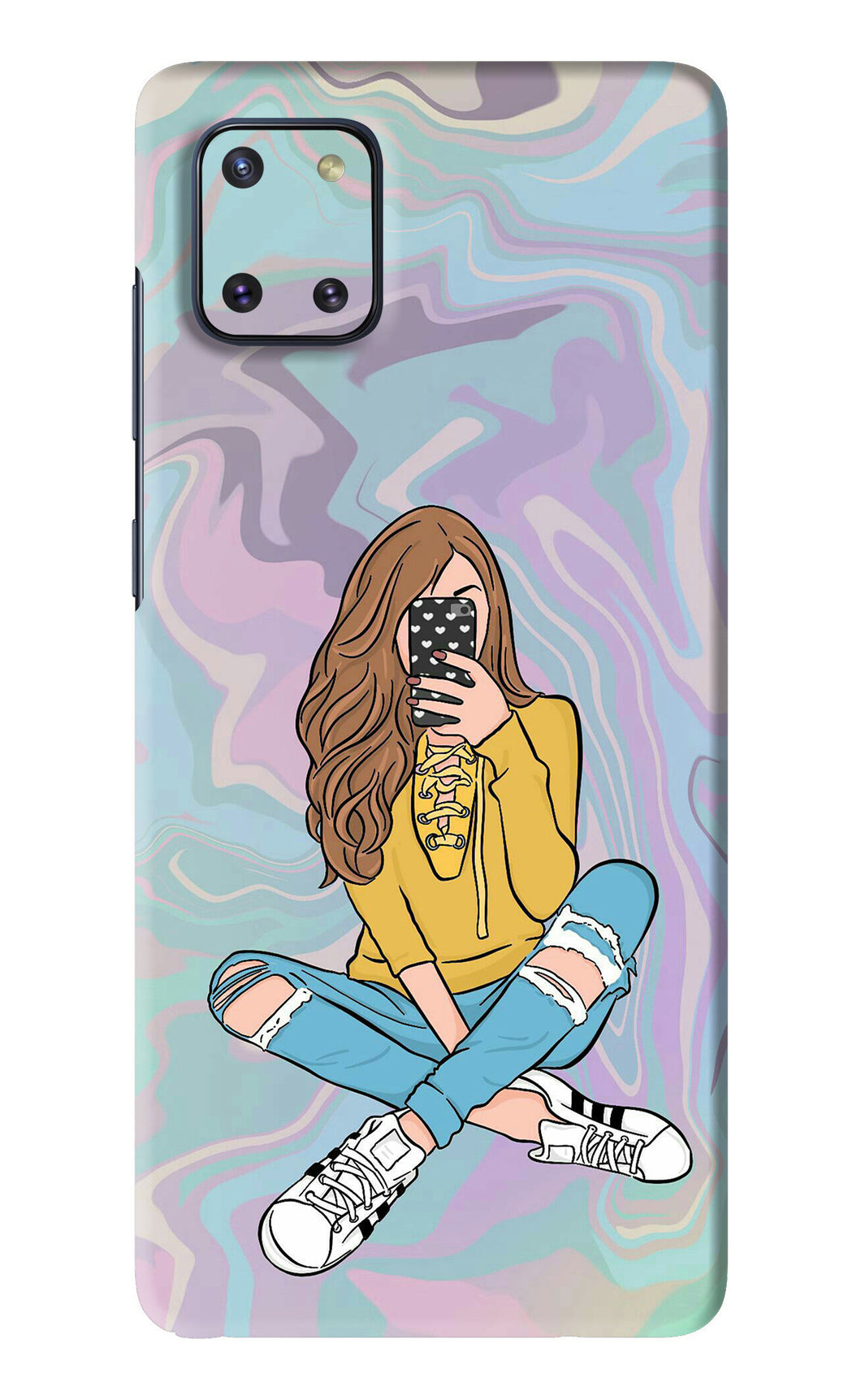 Selfie Girl Samsung Galaxy Note 10 Lite Back Skin Wrap
