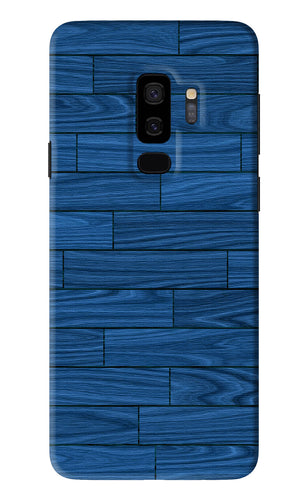 Blue Wooden Texture Samsung Galaxy S9 Plus Back Skin Wrap