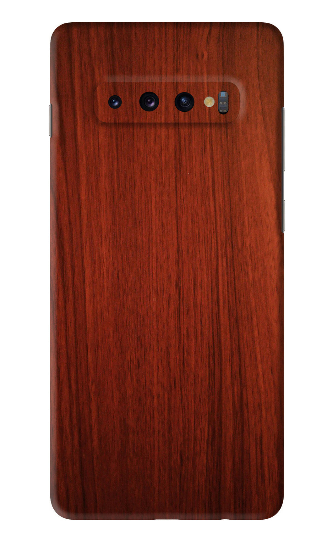 Wooden Plain Pattern Samsung Galaxy S10 Plus Back Skin Wrap