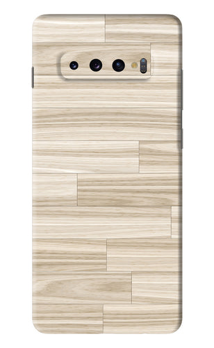 Wooden Art Texture Samsung Galaxy S10 Plus Back Skin Wrap