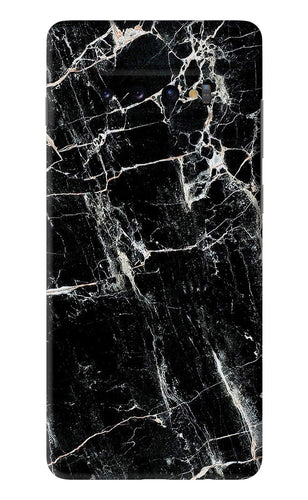 Black Marble Texture 1 Samsung Galaxy S10 Plus Back Skin Wrap