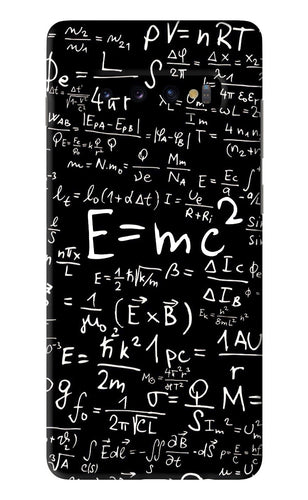 Physics Albert Einstein Formula Samsung Galaxy S10 Plus Back Skin Wrap