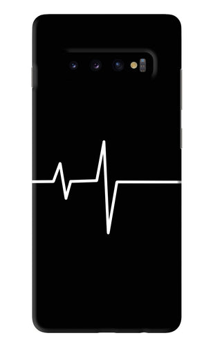 Heart Beats Samsung Galaxy S10 Plus Back Skin Wrap