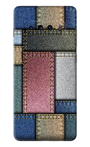 Multicolor Jeans Samsung Galaxy S10 Plus Back Skin Wrap