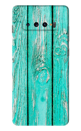 Blue Wood Samsung Galaxy S10 Plus Back Skin Wrap