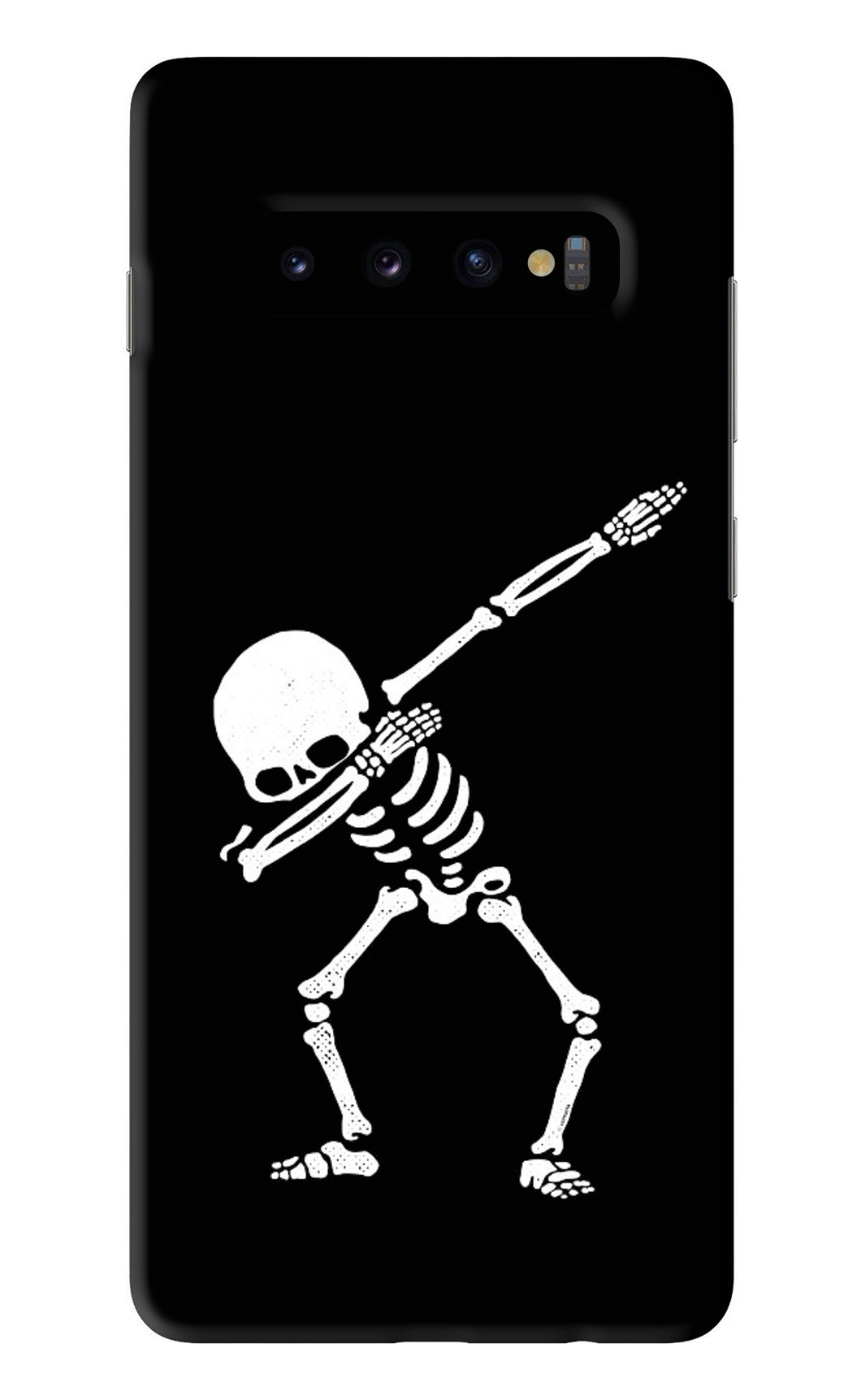 Dabbing Skeleton Art Samsung Galaxy S10 Plus Back Skin Wrap