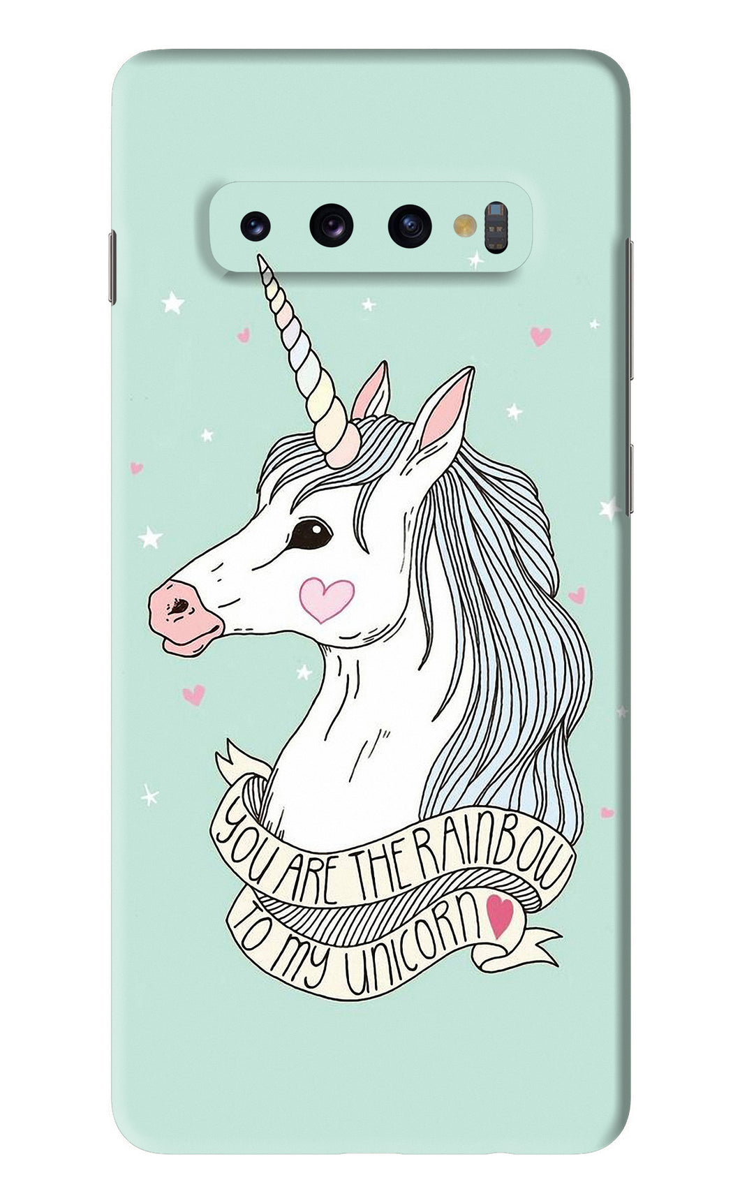 Unicorn Wallpaper Samsung Galaxy S10 Plus Back Skin Wrap