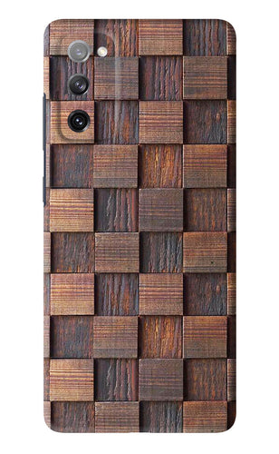 Wooden Cube Design Samsung Galaxy S20 FE Back Skin Wrap