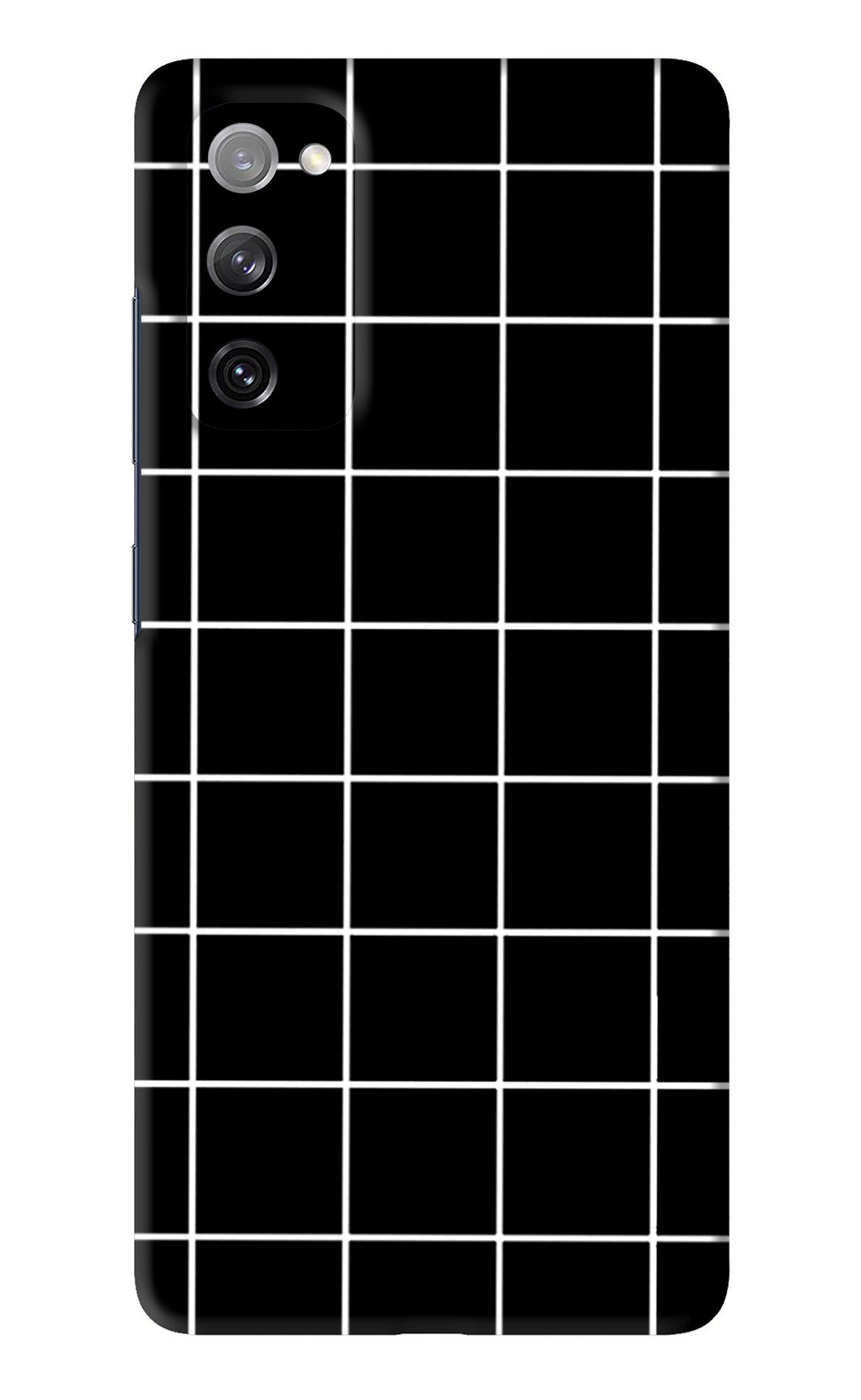 White Grid Samsung Galaxy S20 FE Back Skin Wrap