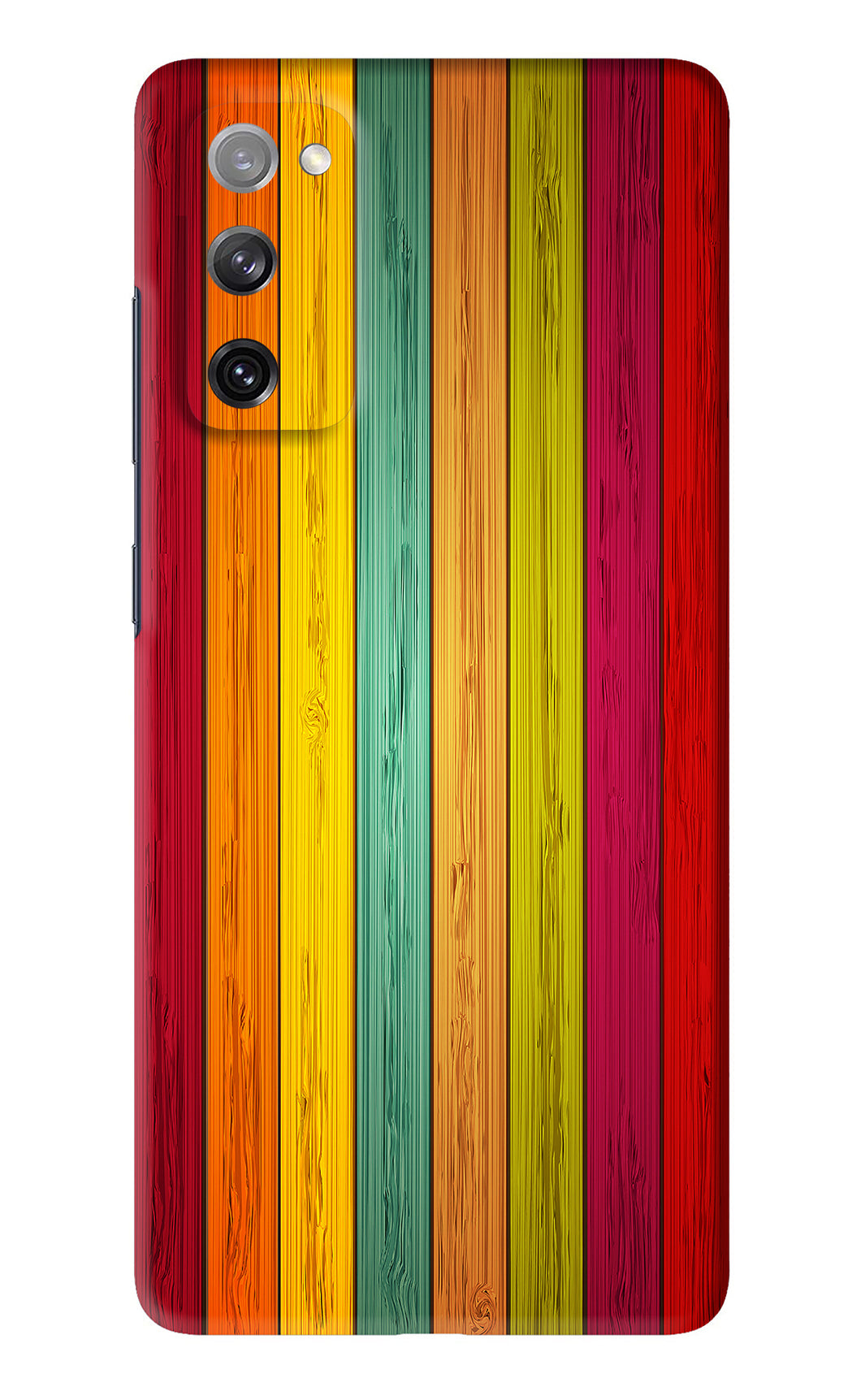 Multicolor Wooden Samsung Galaxy S20 FE Back Skin Wrap