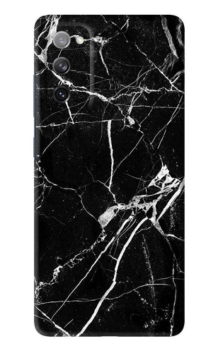 Black Marble Texture 2 Samsung Galaxy S20 FE Back Skin Wrap