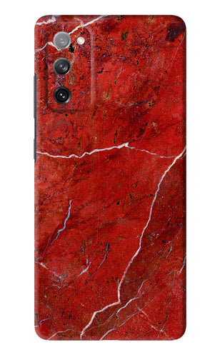 Red Marble Design Samsung Galaxy S20 FE Back Skin Wrap