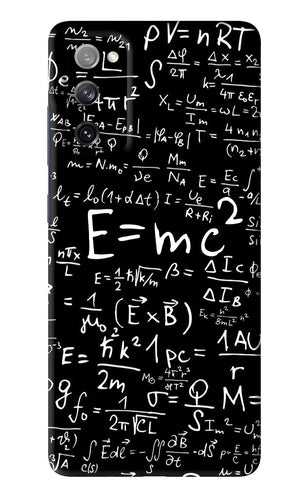 Physics Albert Einstein Formula Samsung Galaxy S20 FE Back Skin Wrap