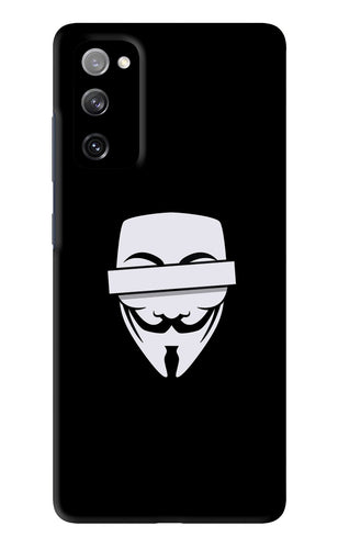 Anonymous Face Samsung Galaxy S20 FE Back Skin Wrap