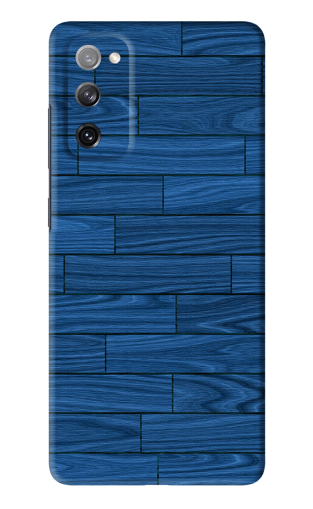 Blue Wooden Texture Samsung Galaxy S20 FE Back Skin Wrap