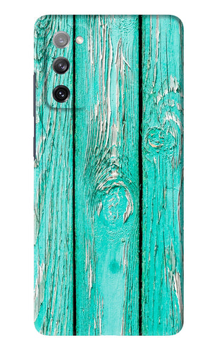 Blue Wood Samsung Galaxy S20 FE Back Skin Wrap