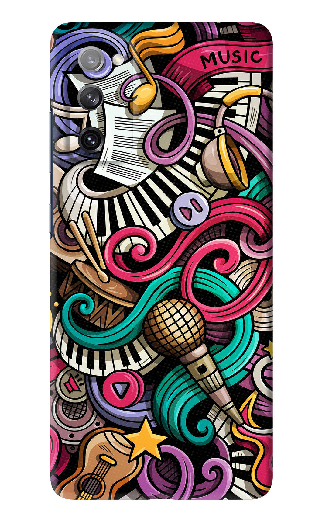 Music Abstract Samsung Galaxy S20 FE Back Skin Wrap