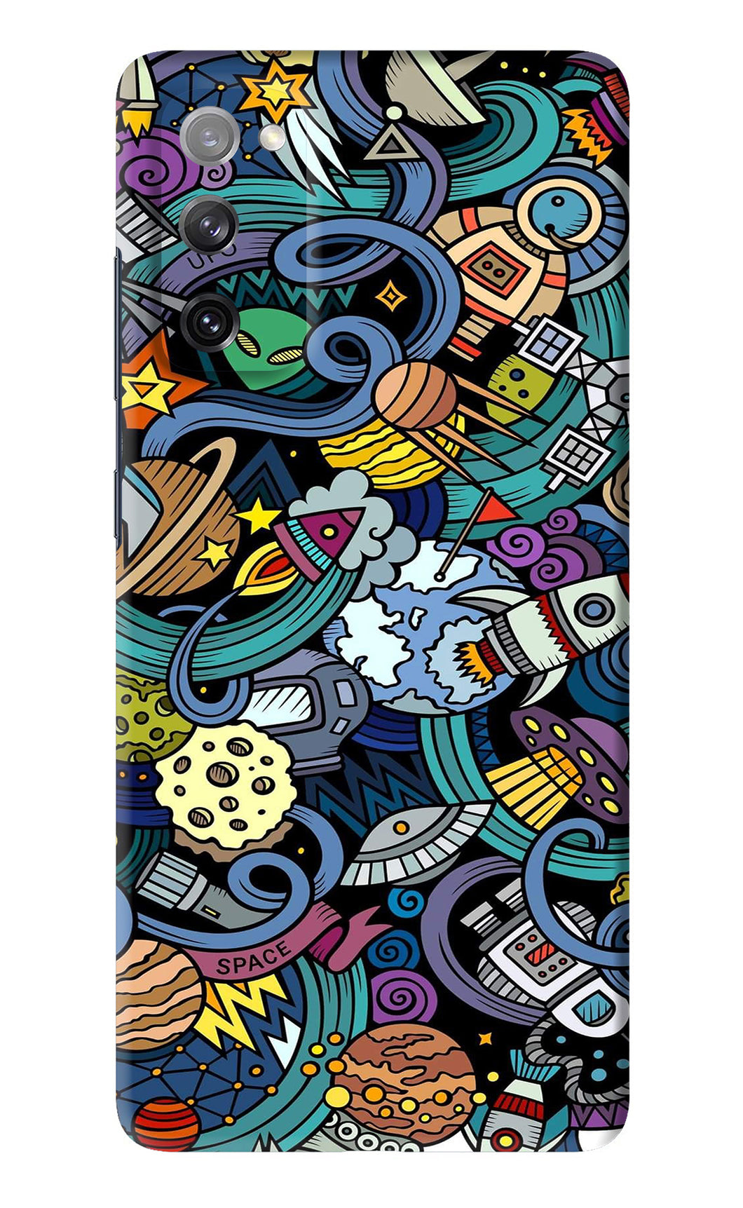 Space Abstract Samsung Galaxy S20 FE Back Skin Wrap
