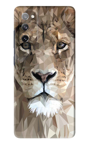 Lion Art Samsung Galaxy S20 FE Back Skin Wrap